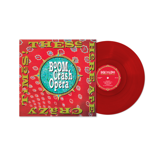These Here Are Crazy Times Transparent Red Vinyl LP - SIGNED
