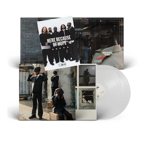 Here Because of Hope Transparent White 2LP (SIGNED INSERT)